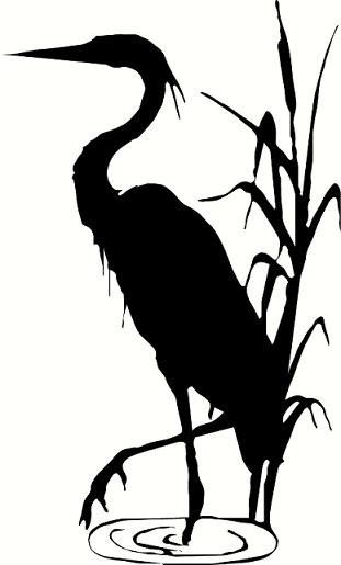 Heron Silhouette Clipart