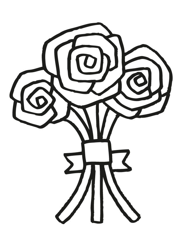 Cartoon Bouquet Of Flowers