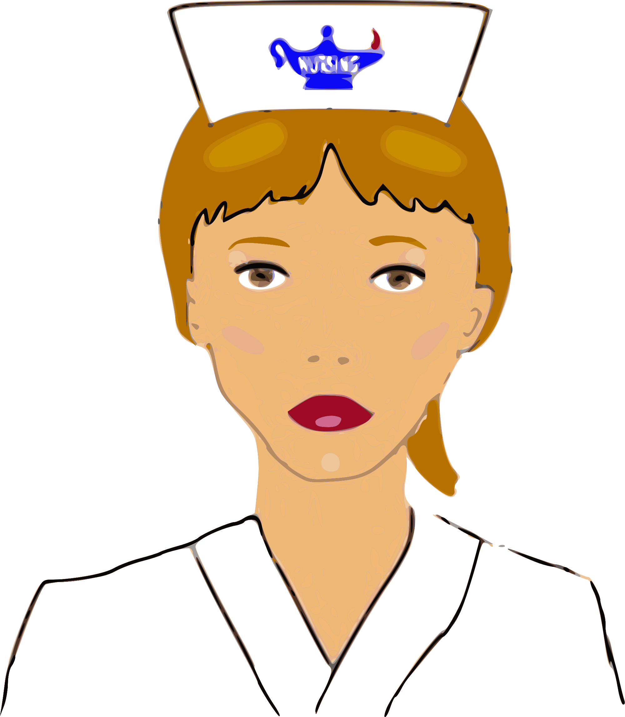 Nurse clip art black and white free clipart images - Cliparting.com