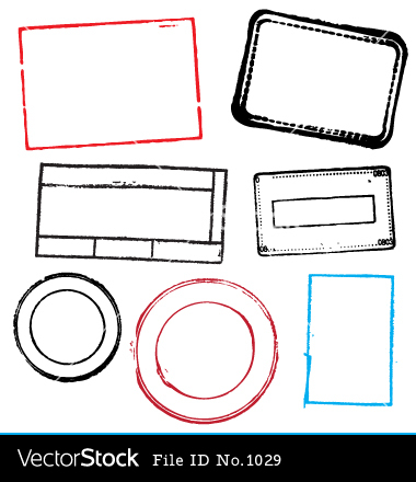 Blank Passport Stamps Clipart