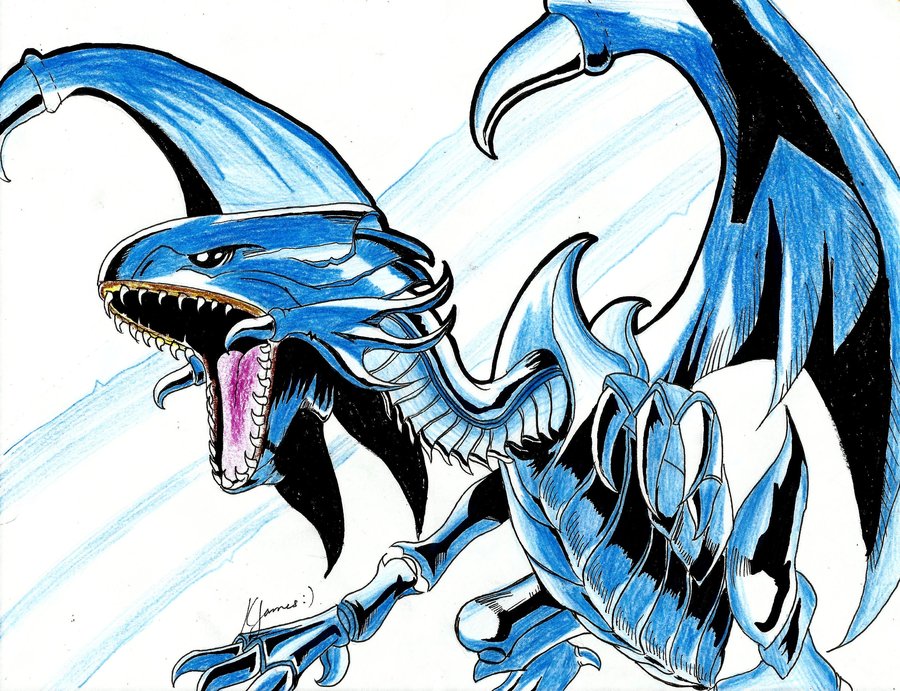 Blue Eyes White Dragon Wallpaper