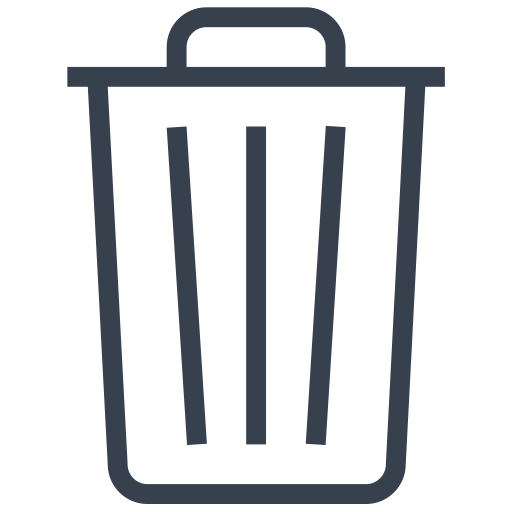 Bin, delete, empty, out, recycle, remove, trash icon | Icon search ...