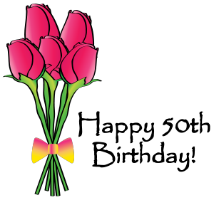 Happy 50 Birthday Clipart