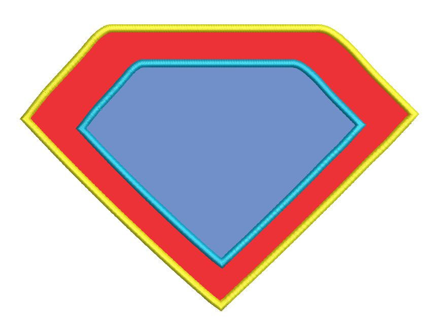 Blank Superman Logo Template - ClipArt Best