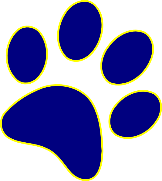 Panther Paw Border Clipart