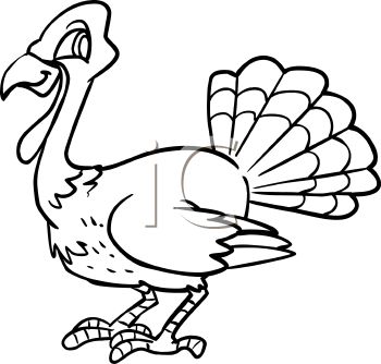 Wild Turkey Clipart Black And White - Free Clipart ...