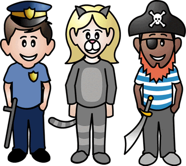 Halloween Costume Party Clipart