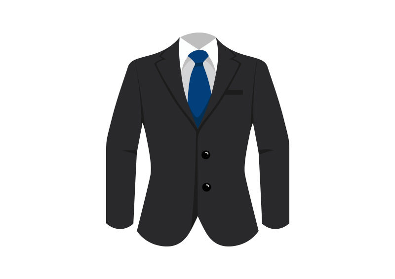 Man Suit With Blue Tie Free Vector - SuperAwesomeVectors