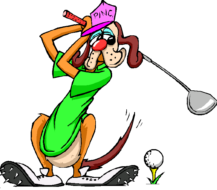 Funny Golfer Clipart