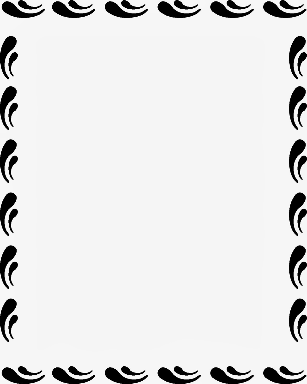 Page Border Line Art (Black - Free Clipart Images