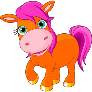Cartoon Horses Clipart - Cartoon Animal Images