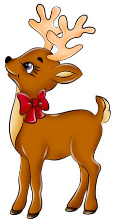 Christmas Santa And Reindeer Clipart