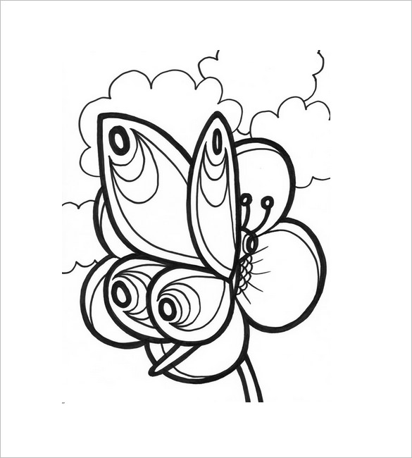 30+ Butterfly Templates – Printable Crafts & Colouring Pages ...