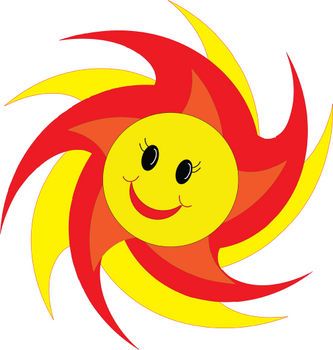 Clip art smiley face sun