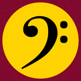 Bass Clef in Circle | Bass Shirts - Bass Wear Shop