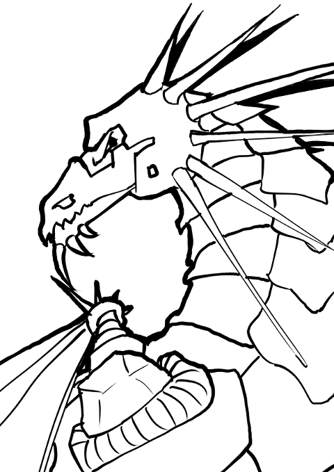 Comic Book style Mecha Dragon using GIMP or Photoshop | KalaaLog