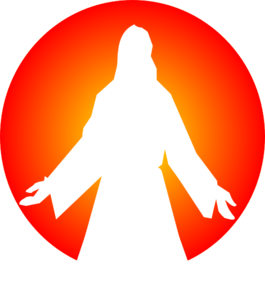 Jesus Christ With Sun clip art - vector clip art online, royalty ...