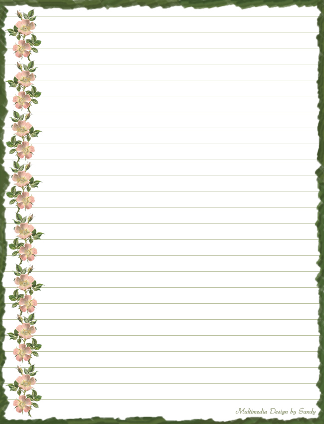flower borders for letters