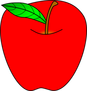 Red Apple clip art - vector clip art online, royalty free & public ...