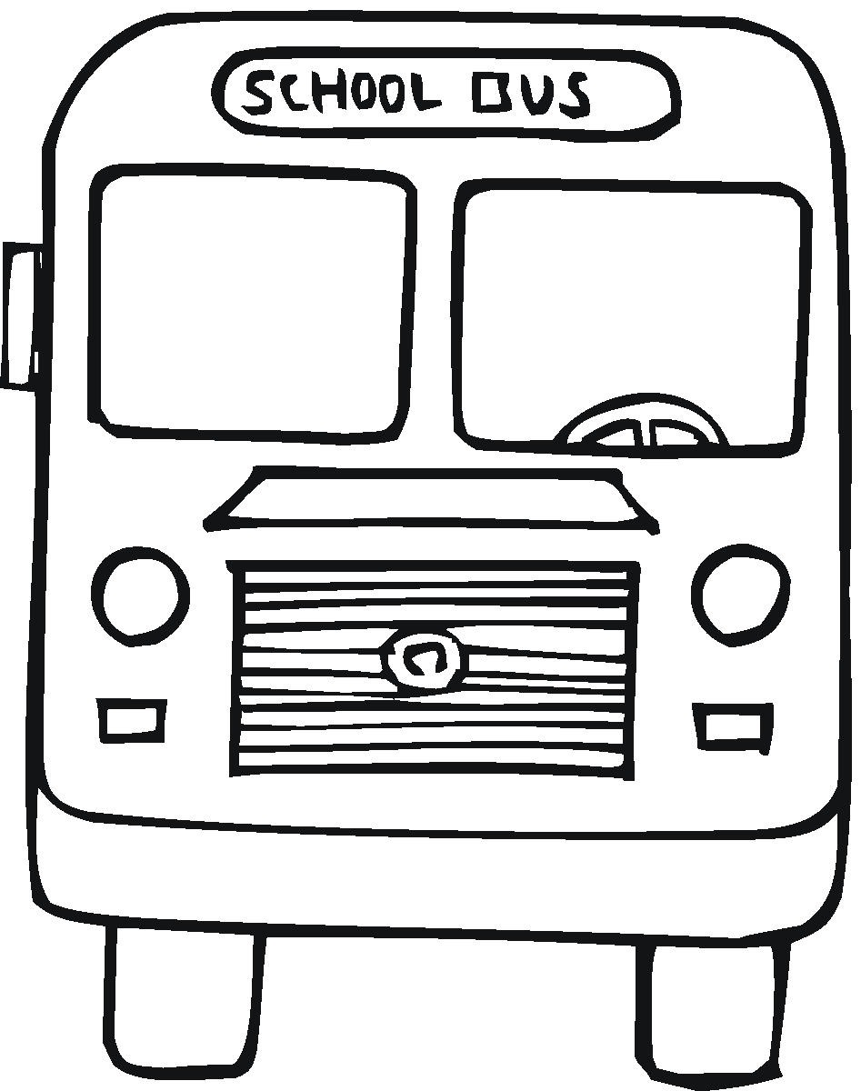 Printable School Bus Coloring Page