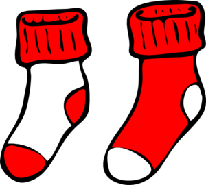 Red Socks Vector Clip Art - vector clip art online ...