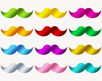 mustache clipart