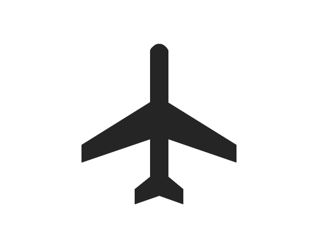 Aircraft - Vector stencils library | Marketing - Vector stencils ...
