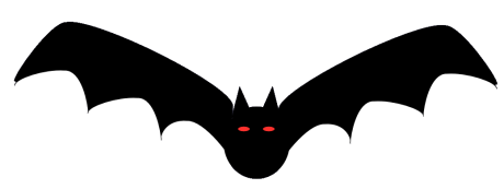 Halloween Bat Clipart Black And White - Free ...