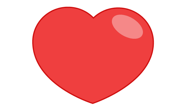 red heart vector – Clipart Free Download
