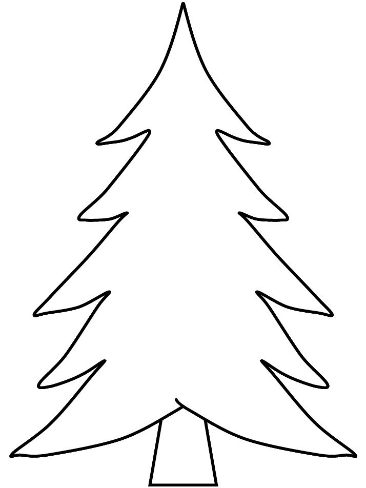 Christmas Tree Coloring Page ...