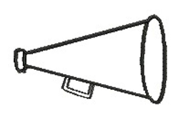 27+ Cheer Megaphone Outline Clipart