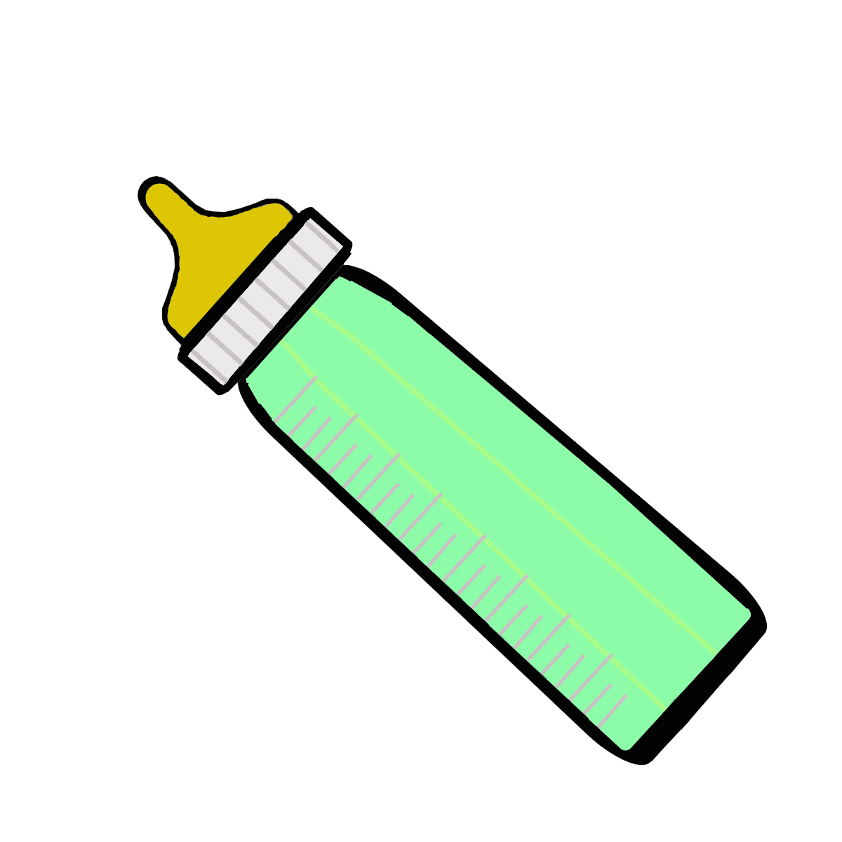 Milk bottle clipart transparency