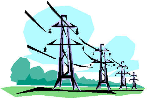 Power lines clip art