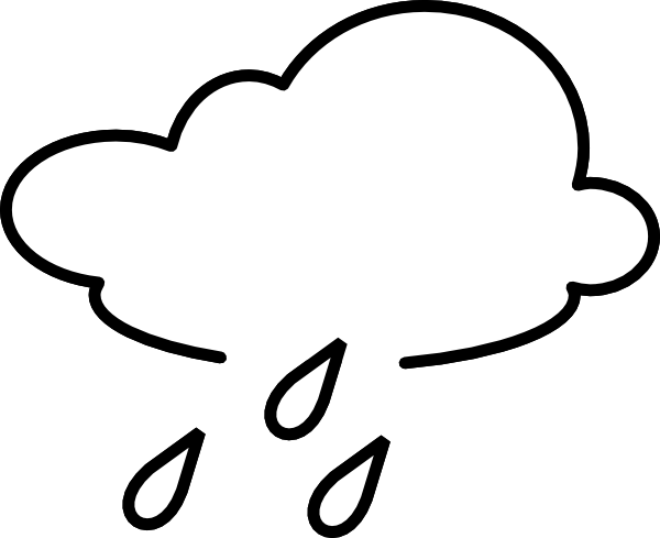 Rain Outline - ClipArt Best