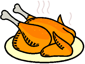 Cooked turkey clipart