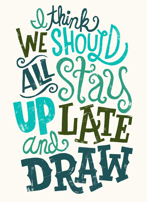 30 Inspiring Hand Drawn Lettering Poster Designs