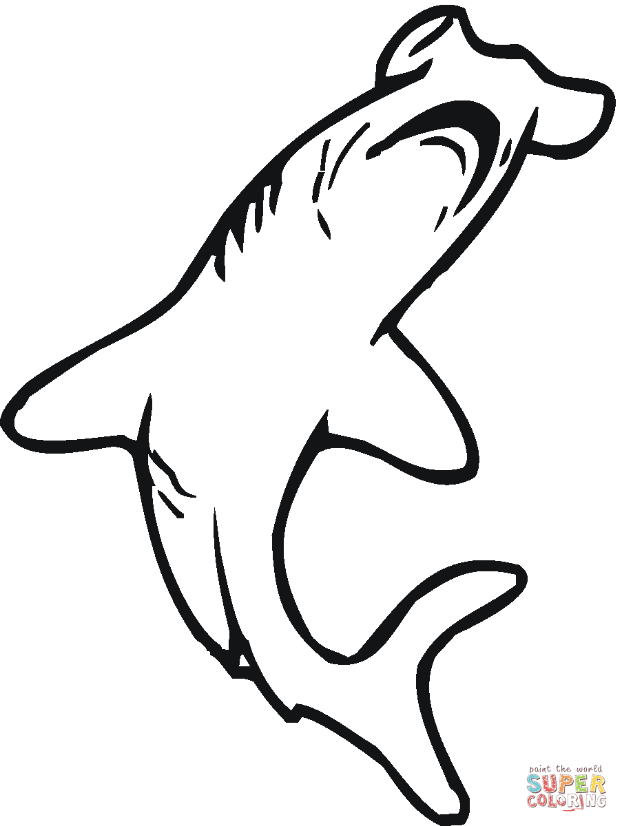Hammerhead shark coloring pages | Free Coloring Pages