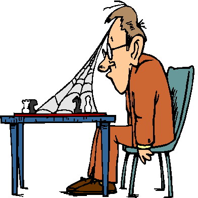 Playing chess Clip Art