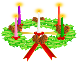 Clipart advent wreath clker