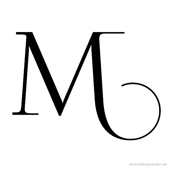 Fancy Letter M Clipart