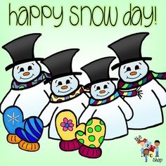 Snow days clip art