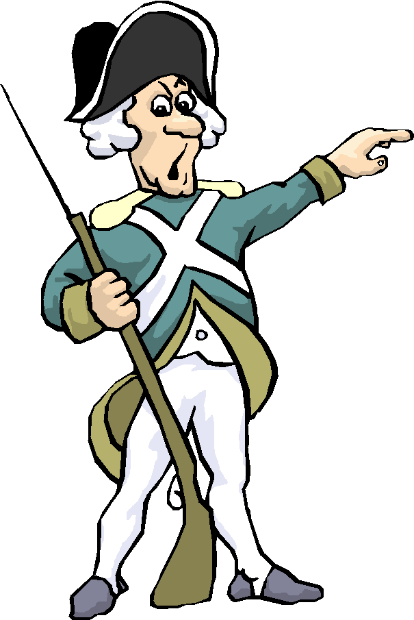 Revolutionary soldier clip art