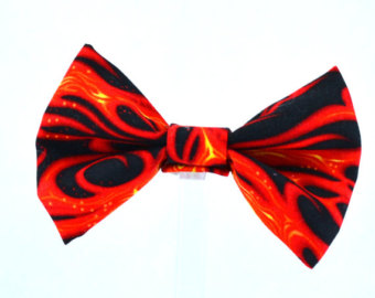 Flame bow tie | Etsy