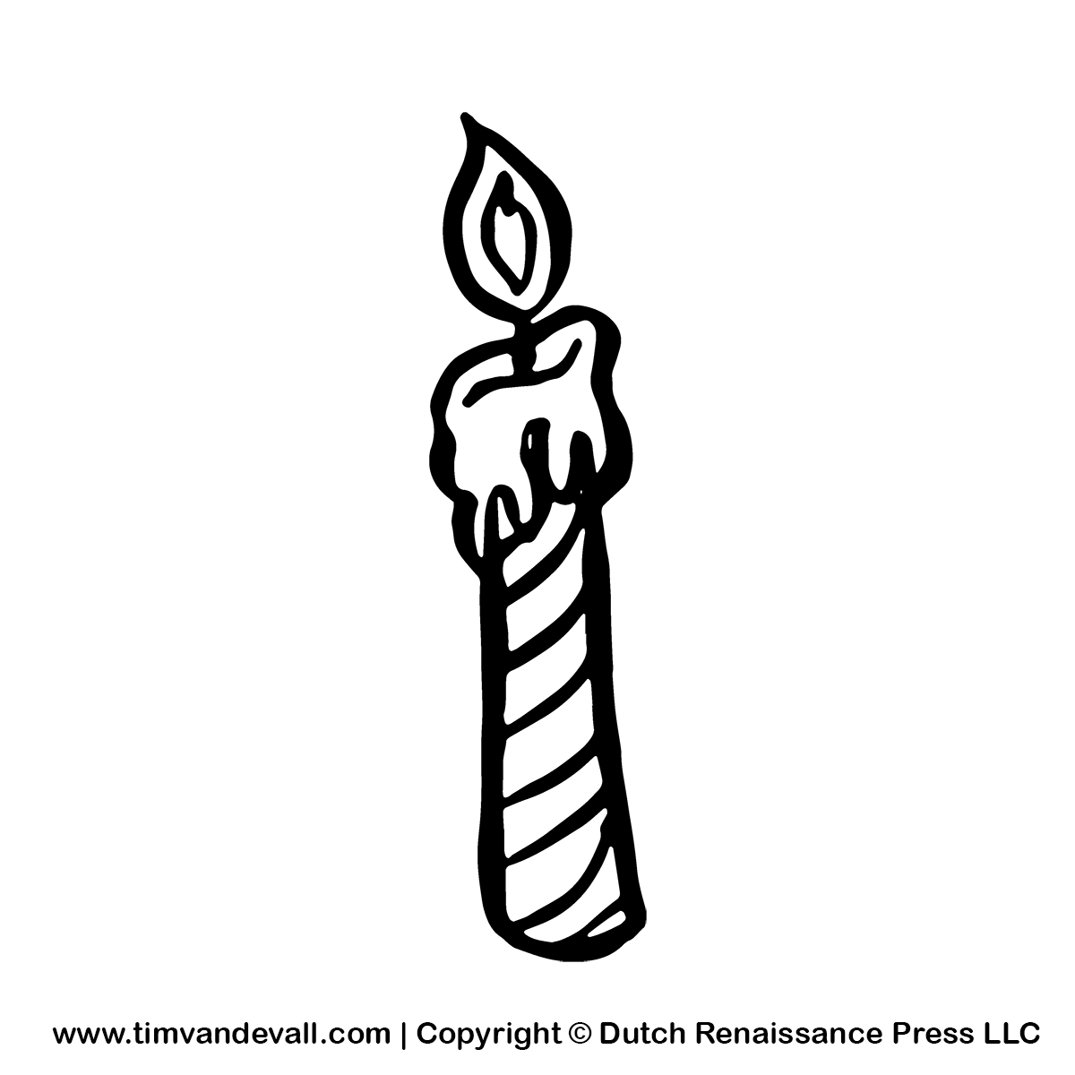 Birthday Candles Clipart Black And White