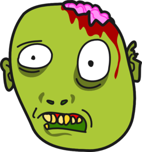 Zombie brain clipart