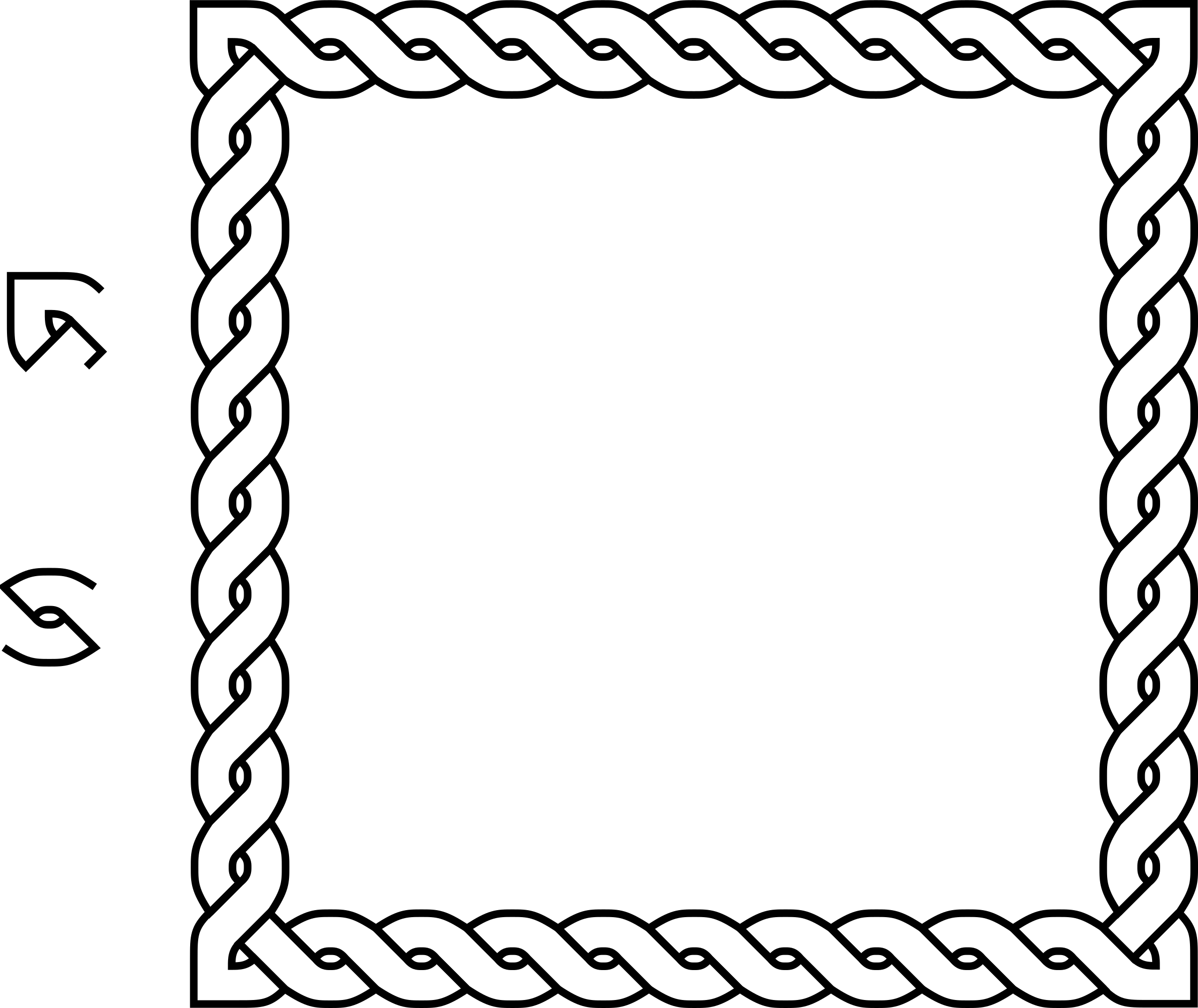Clipart - rope border square