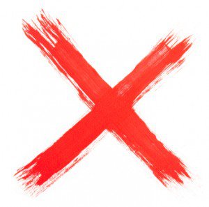 Big red x clip art