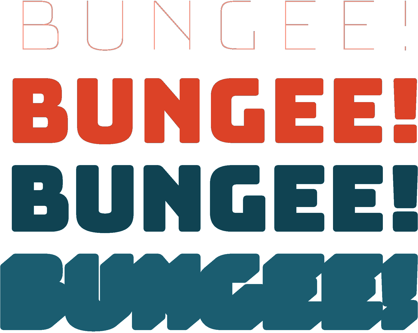 Bungee – Fonts for multi-color and vertical typography