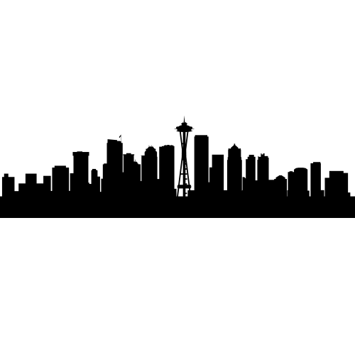Seattle, Washington SKYLINE DECALS (Wall Decor) Seattle ...