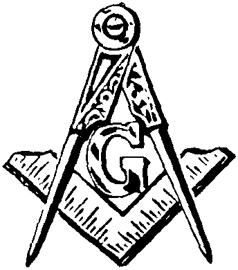 Masonic Clipart and Freemason Symbols - Square and Compasses